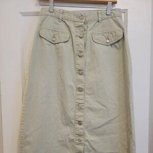 Norther Spirit Wear Khaki Midi Skirt
